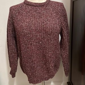 Men’s Donegal Woollen Heavy Wool Sweater Pull Over Crew Neck Ribbed Size 42